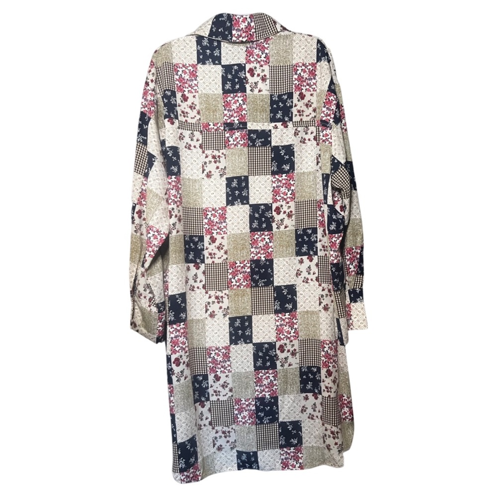 NWT Be Faithful Shirt Dress Oversized Size Medium - Picture 5 of 7